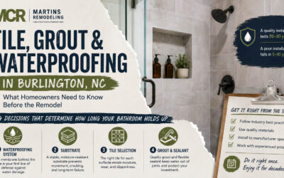Tile, Grout, and Waterproofing in Burlington, NC Bathrooms